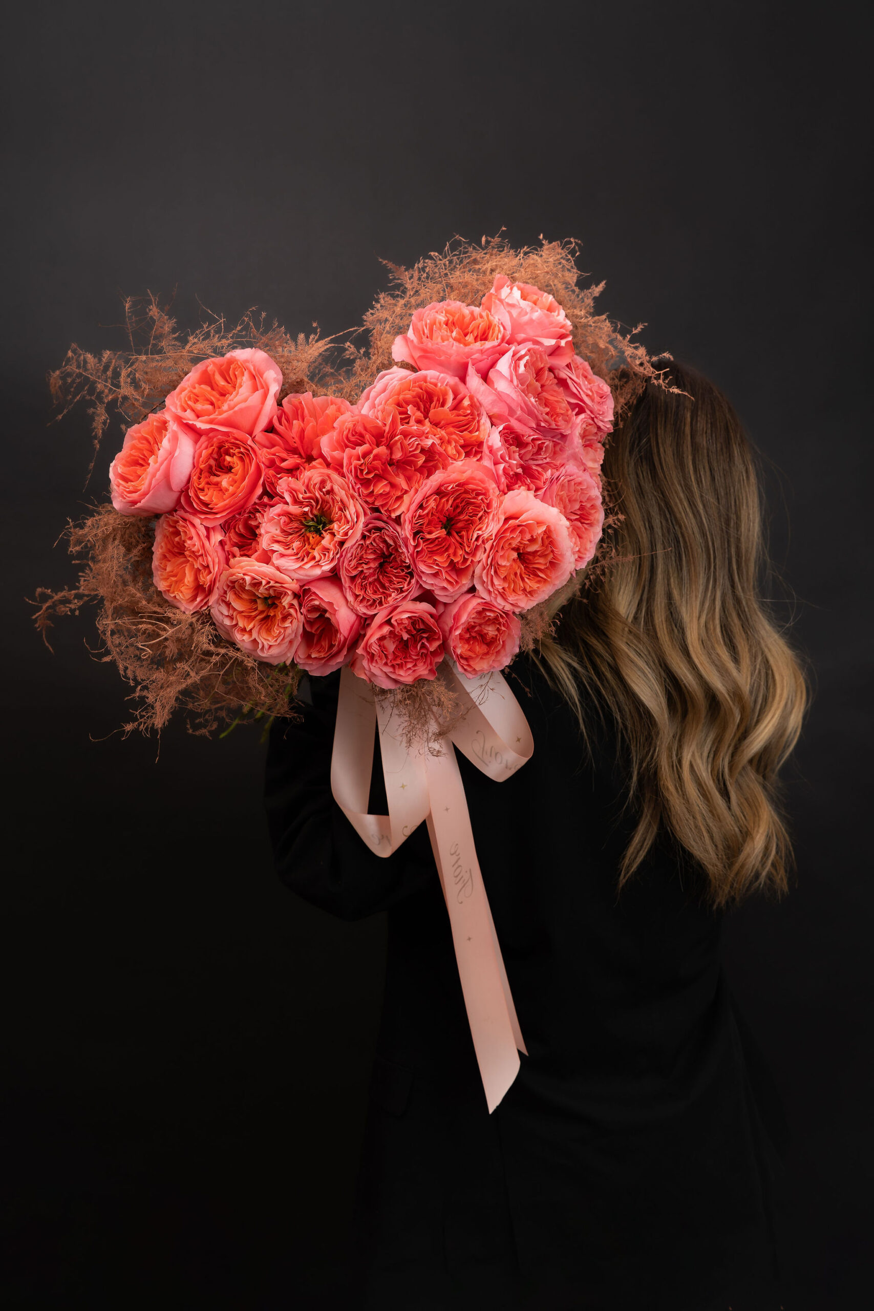 BUCHET PINK BLOSSOM HEART 1