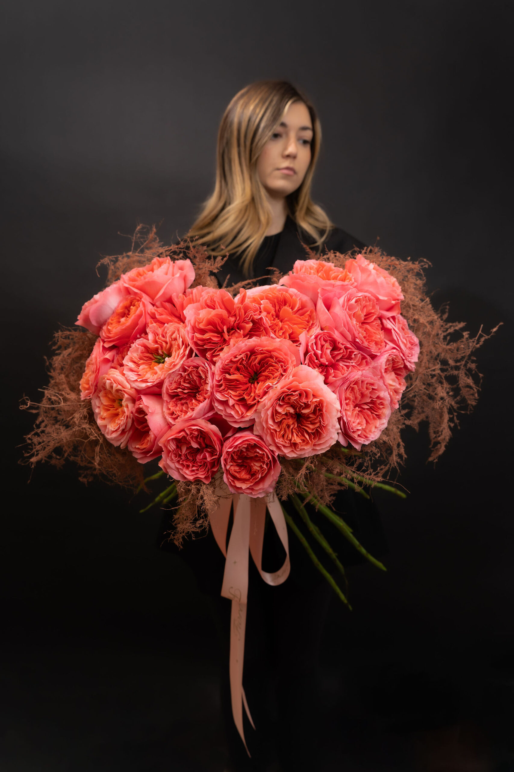 BUCHET PINK BLOSSOM HEART 2